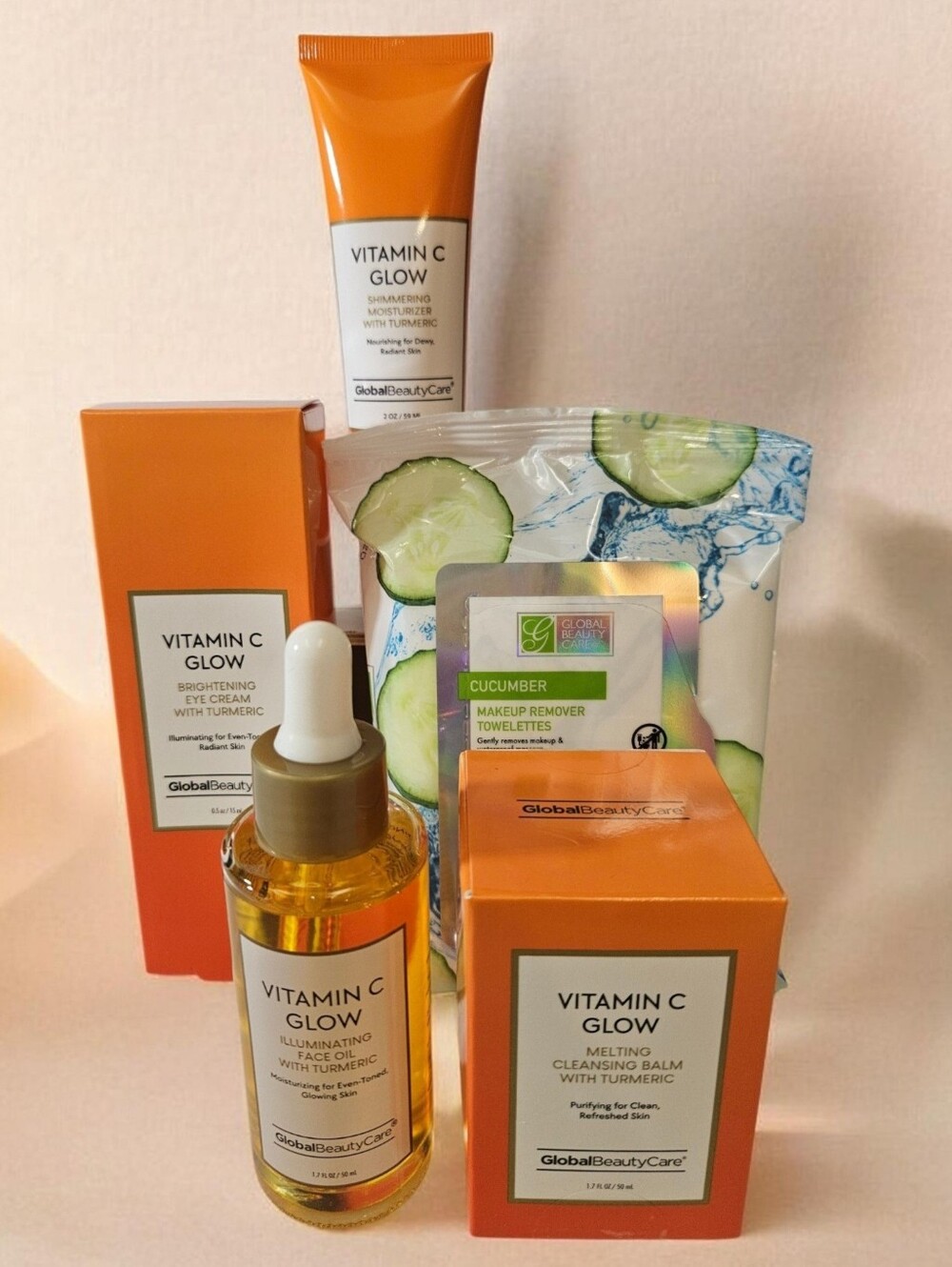Viral Global Beauty Care Vitamin C Glow with Tumeric 5 Pc Set